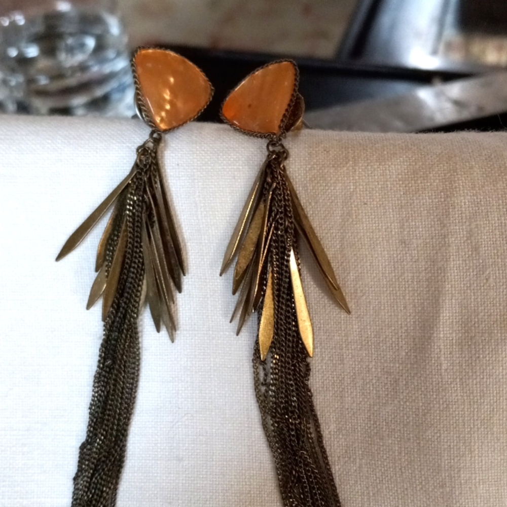 Neiman Marcus Dangle 4" earrings